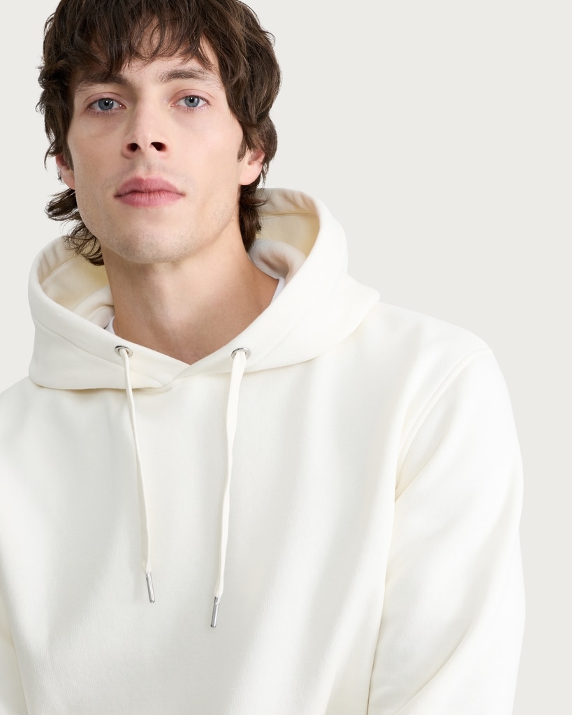 F&F Cotton Rich Drawstring Hoodie in Cream thumbnail 2