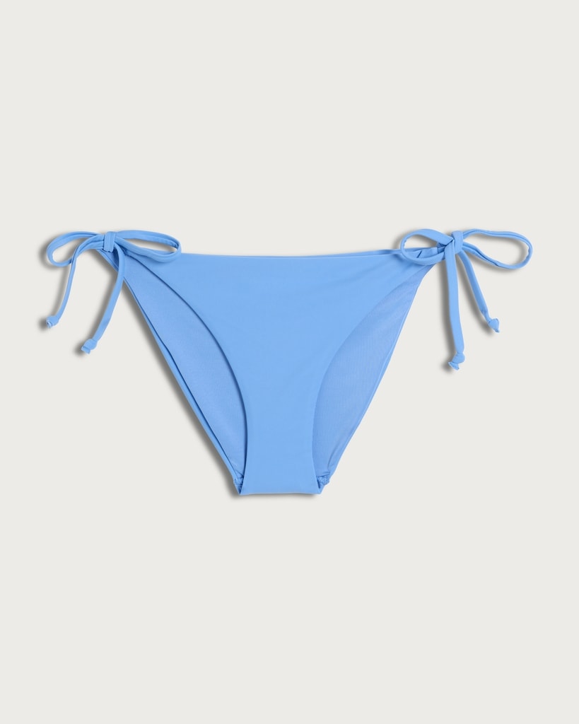 F&F Tie Side Bikini Bottoms in Blue thumbnail 4
