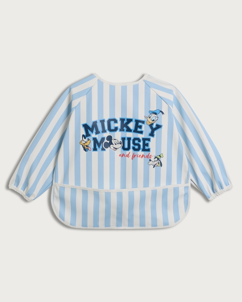 Disney Mickey Mouse and Friends Long Sleeved Bib in Blue