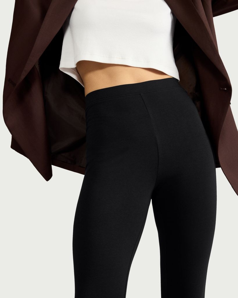 F&F 2-Pack Cotton Rich Cropped Leggings in Black