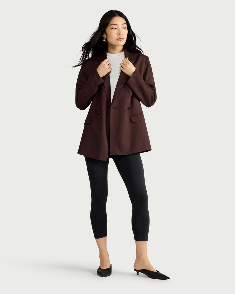 F&F 2-Pack Cotton Rich Cropped Leggings in Black thumbnail 2