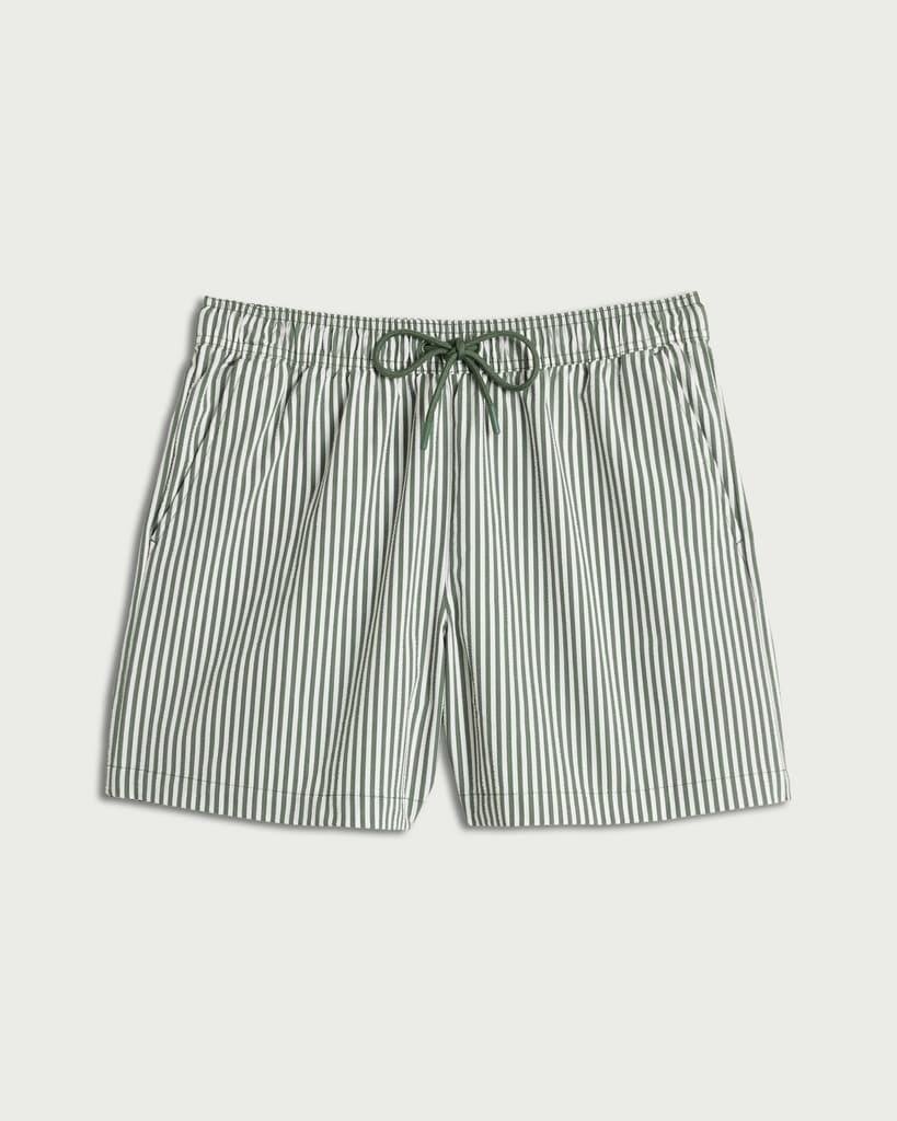 F&F Seersucker Swim Shorts in Khaki thumbnail 4