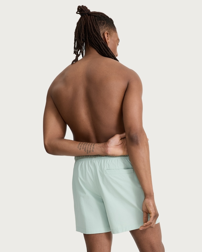 F&F Textured Drawstring Swim Shorts in Mint thumbnail 2