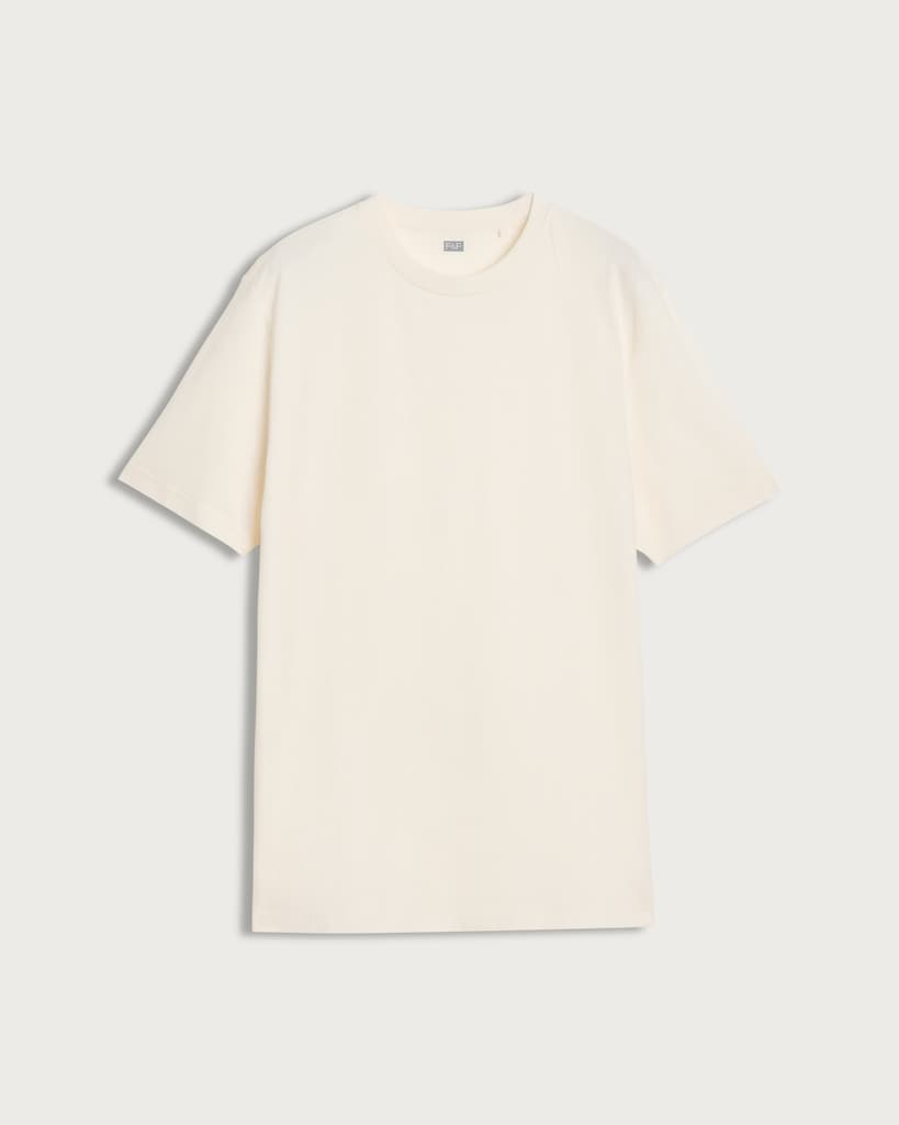 F&F Pure Cotton Short Sleeved T-Shirt in Cream thumbnail 4