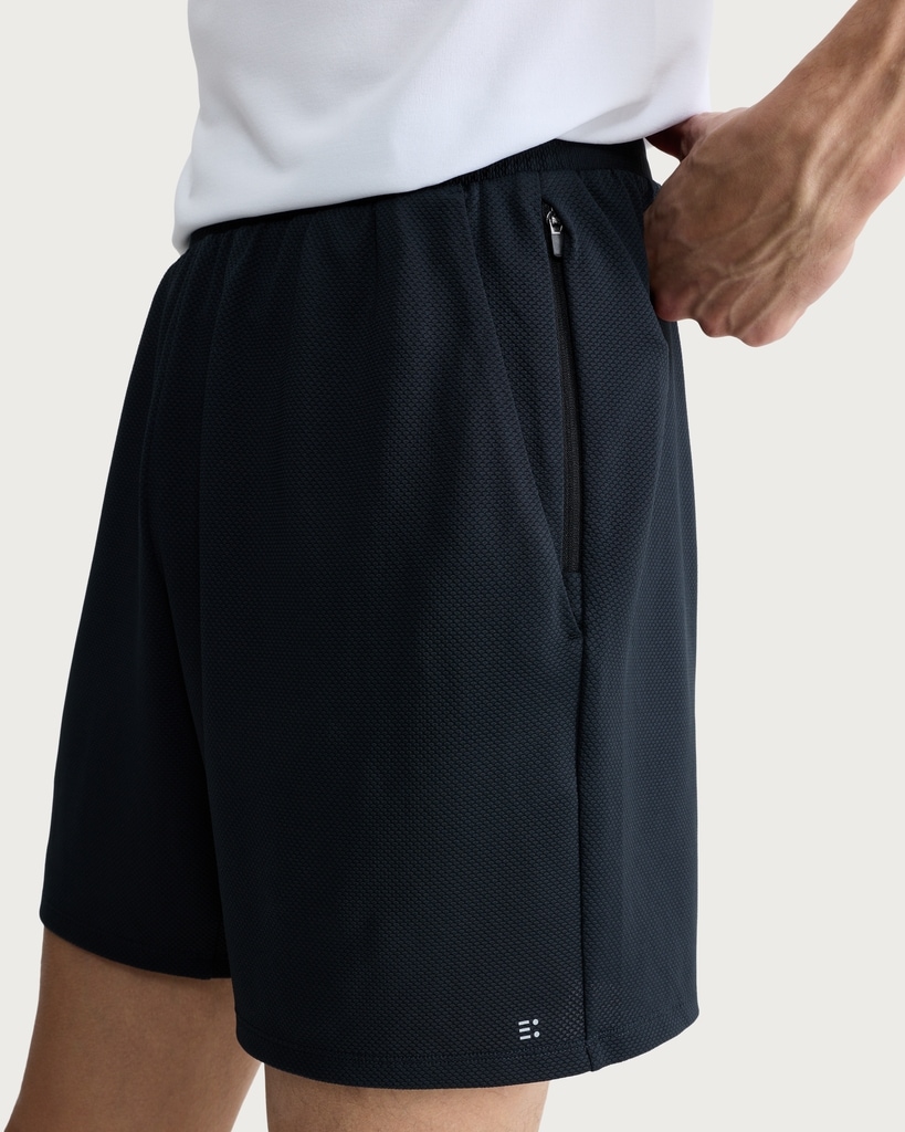 F&F Active TECHSPORT Popcorn Textured Shorts in Black