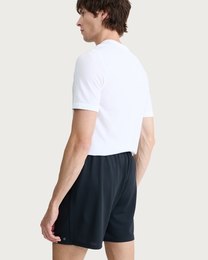 F&F Active TECHSPORT Popcorn Textured Shorts in Black thumbnail 3