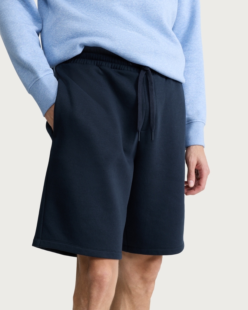 F&F Active EVERYHOUR Cotton Rich Drawstring Shorts in Navy