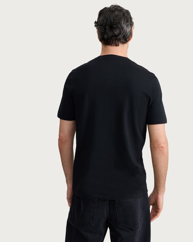 Route 66 Pure Cotton T-Shirt in Black thumbnail 3