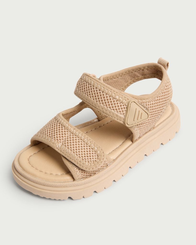 F&F Boys Double Strap Chunky Sandals in Neutral thumbnail 3