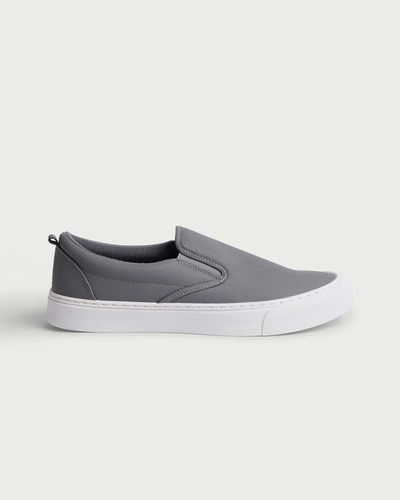 F&F Slip On Canvas Trainers in Grey