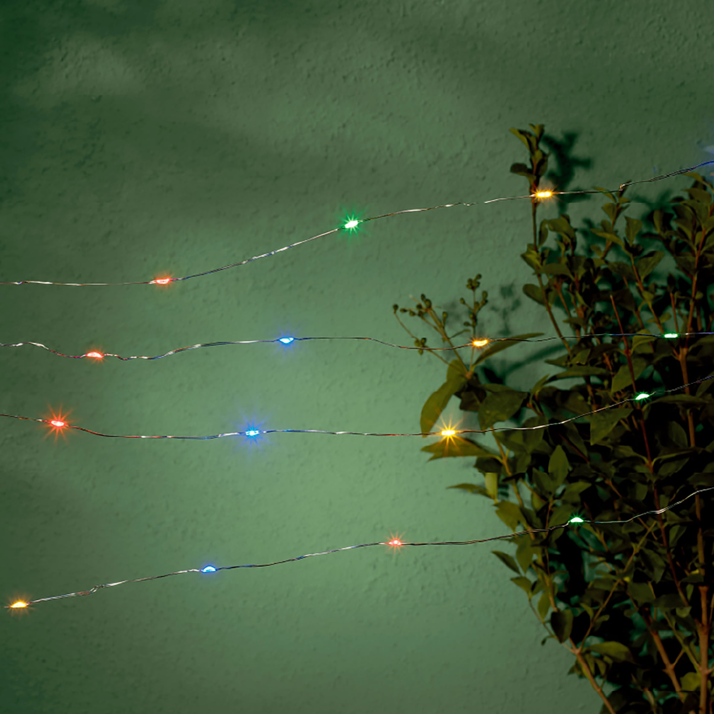 TESCO Outdoor 100 SOLAR FIREFLY LIGHTS MULTI-COLOURED