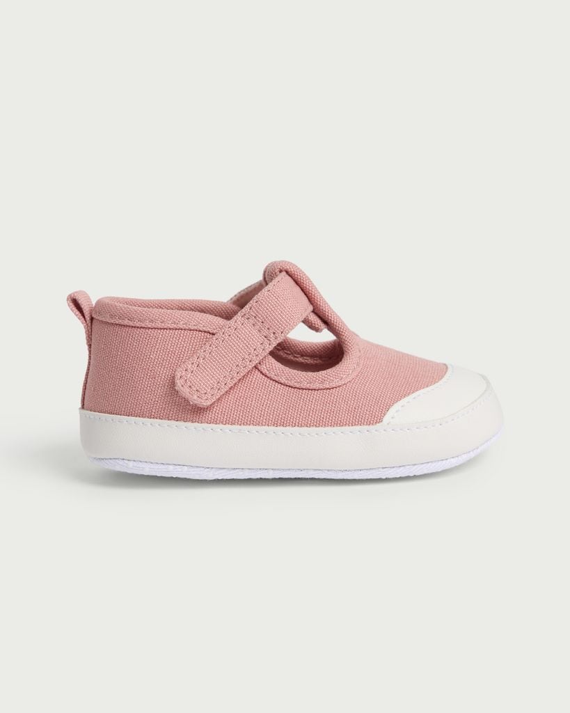 F&F Baby Pre Walker Canvas Shoes in Pink