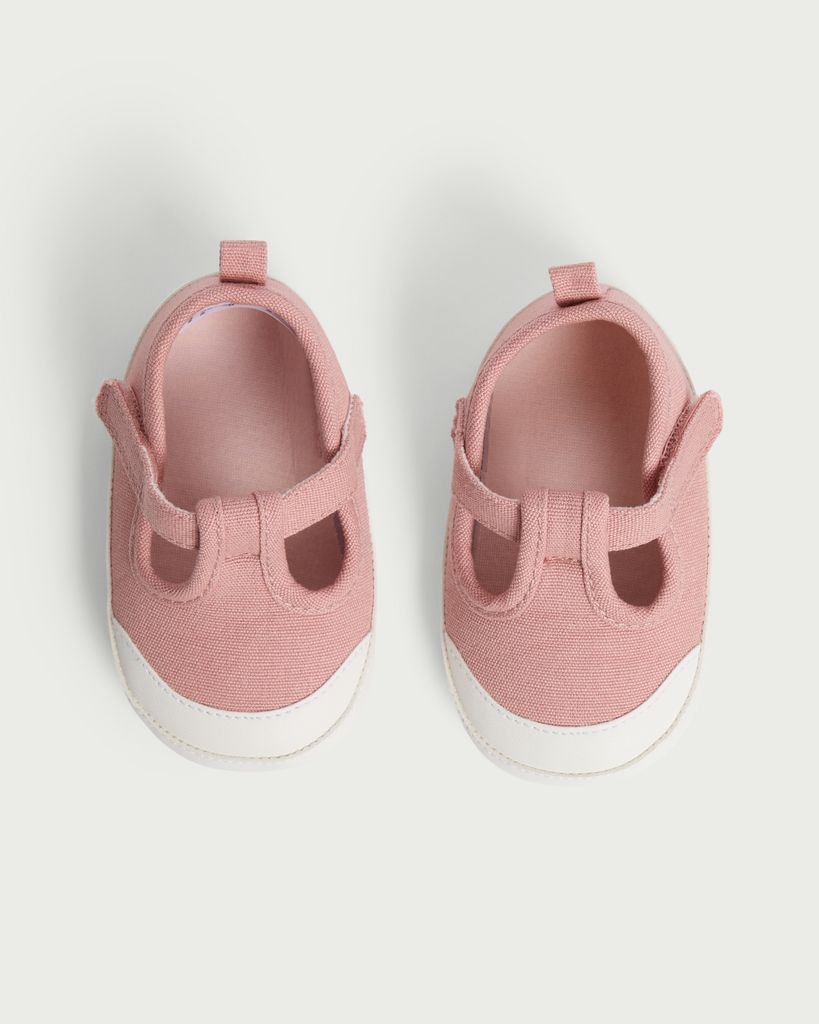 F&F Baby Pre Walker Canvas Shoes in Pink thumbnail 2