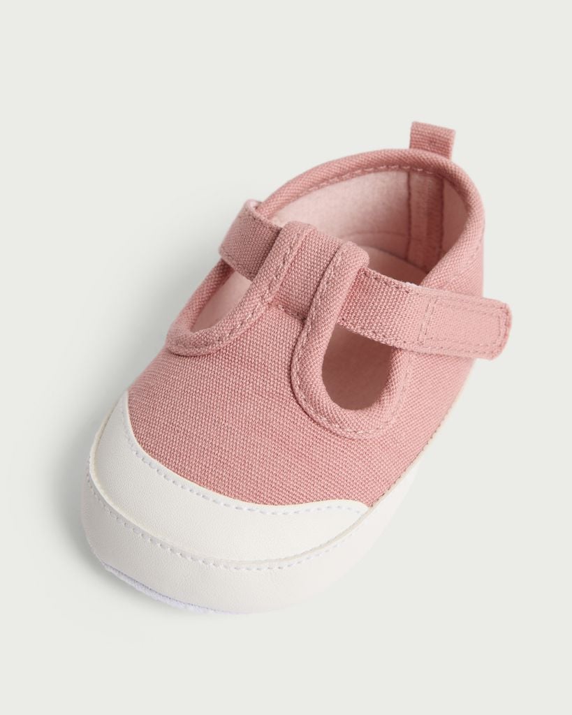 F&F Baby Pre Walker Canvas Shoes in Pink thumbnail 3