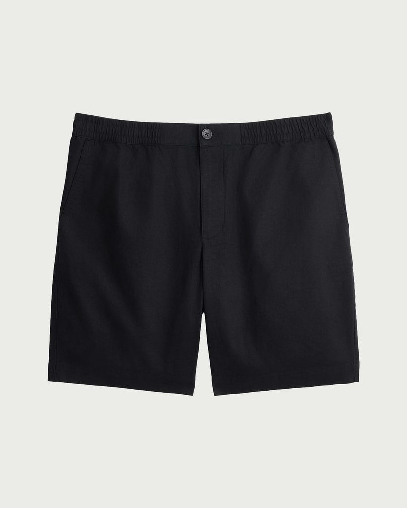 F&F Linen Blend Shorts in Black thumbnail 4