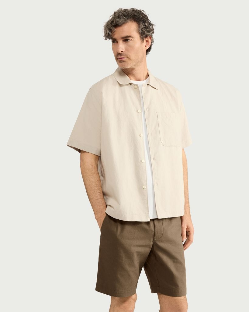 F&F Linen Blend Shorts in Brown