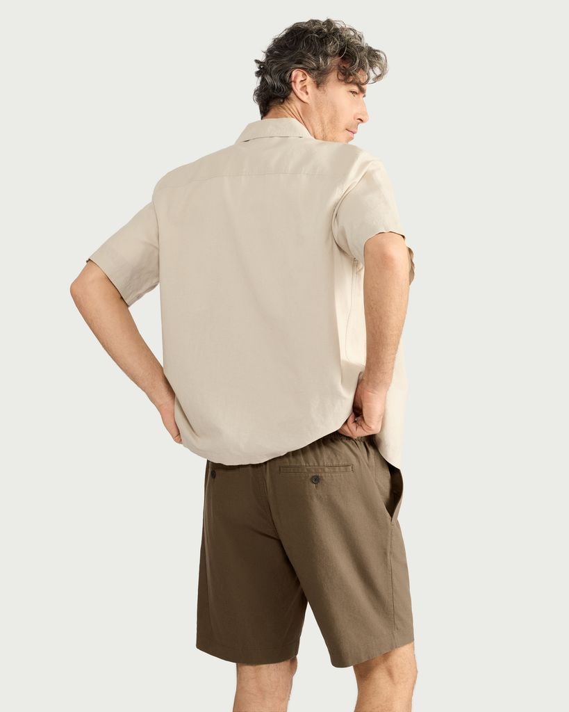 F&F Linen Blend Shorts in Brown thumbnail 3