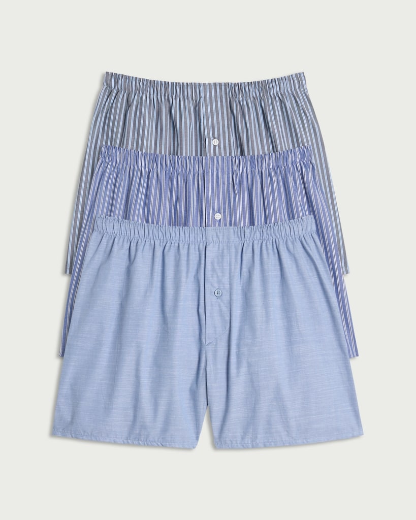 F&F 3-Pack Pure Cotton Striped Boxers in Multi