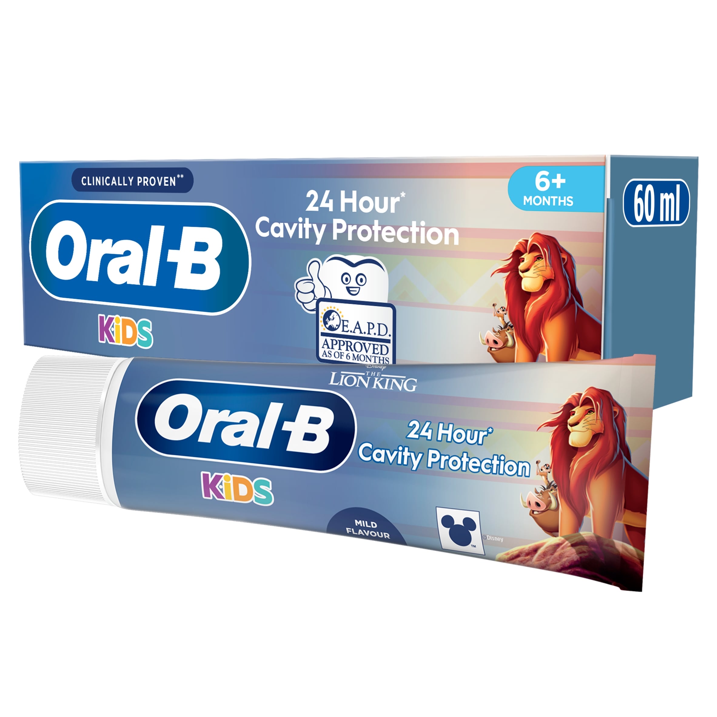 Oral-B Kids Lion King Toothpaste Mild Flavour 6+ 60ml