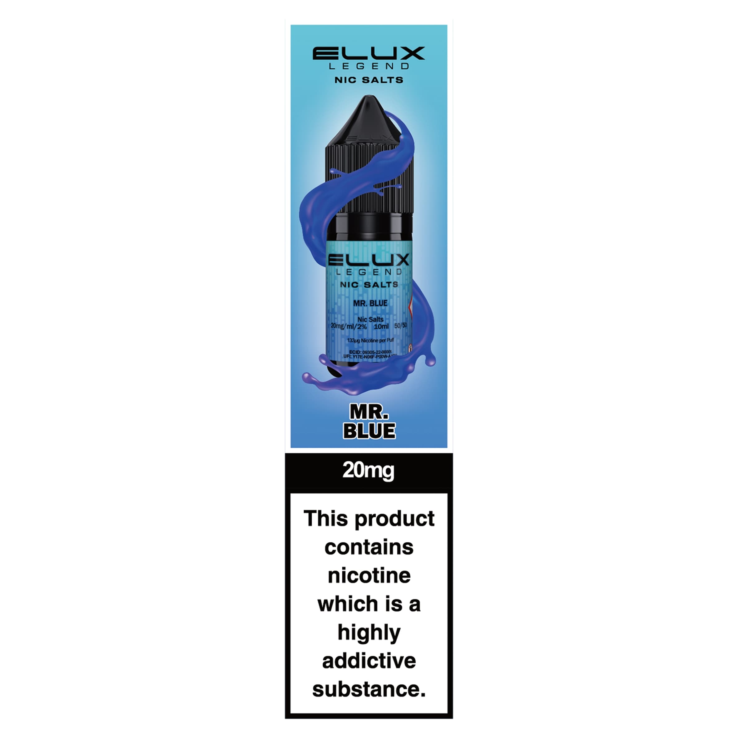 Elux Legend Nic Salts Mr. Blue 20mg