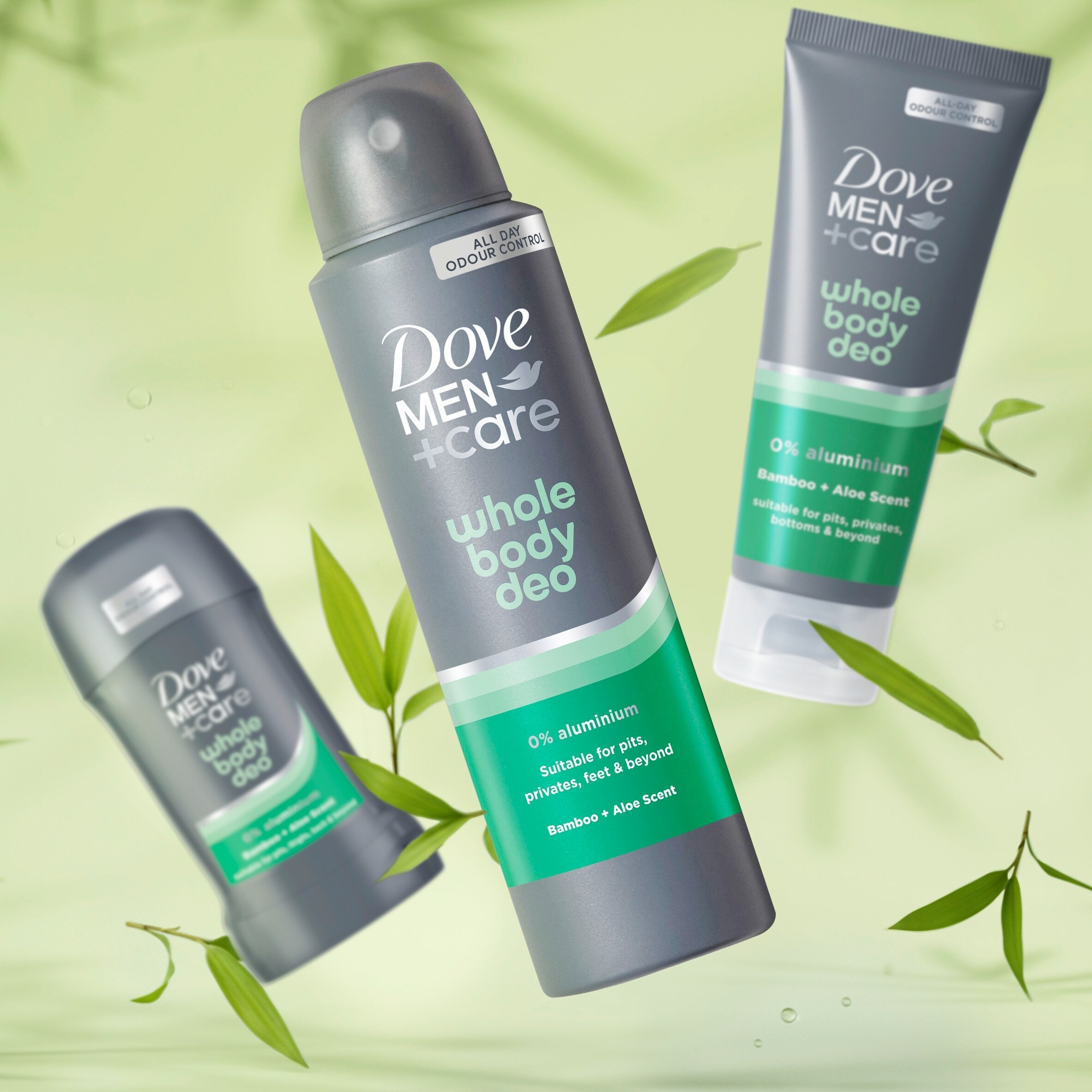 Dove Men+Care Bamboo & Aloe 48h Whole Body Deodorant Stick Odour Control 50ml thumbnail 5
