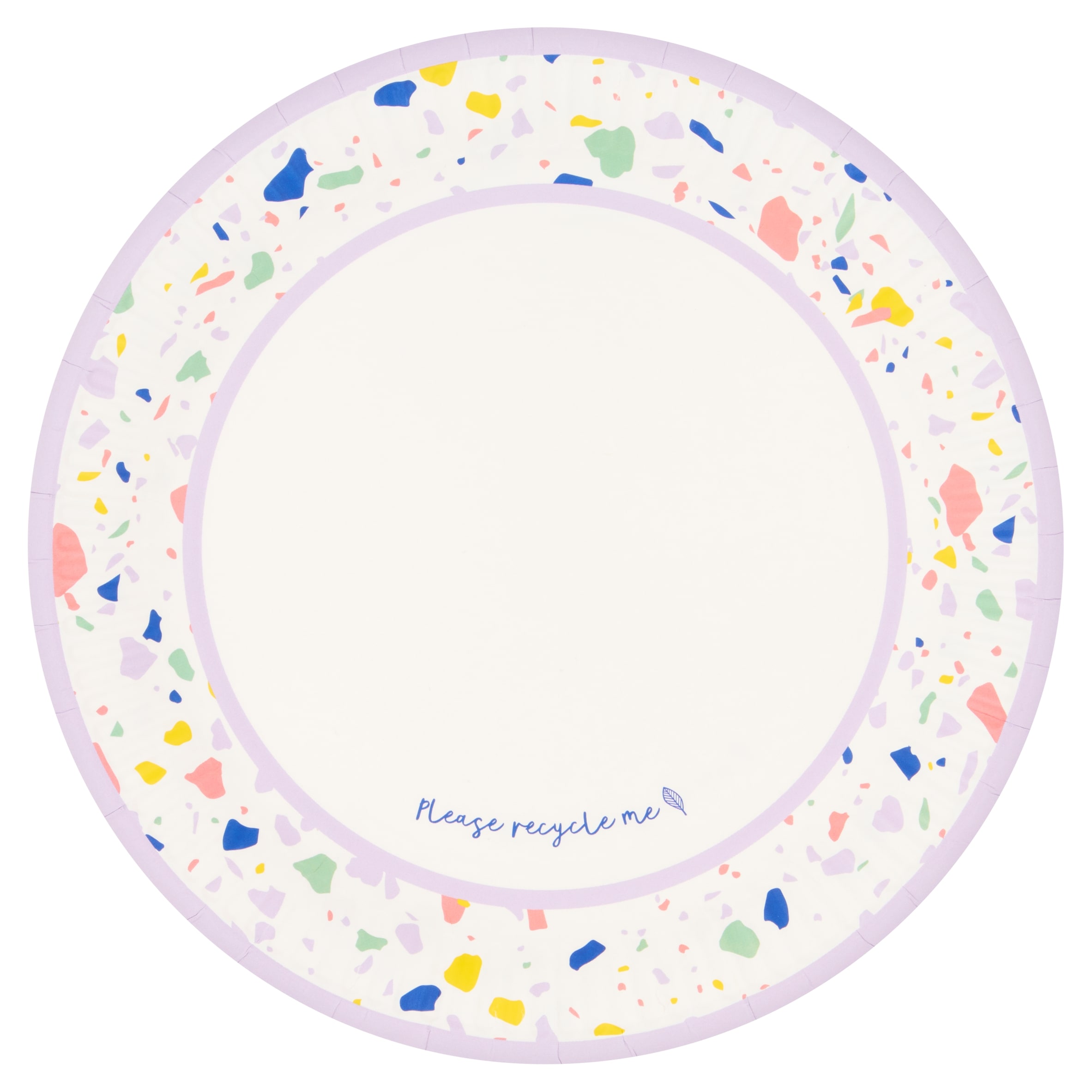 Tesco Terrazo Paper Plates 23cm 10 Pack
