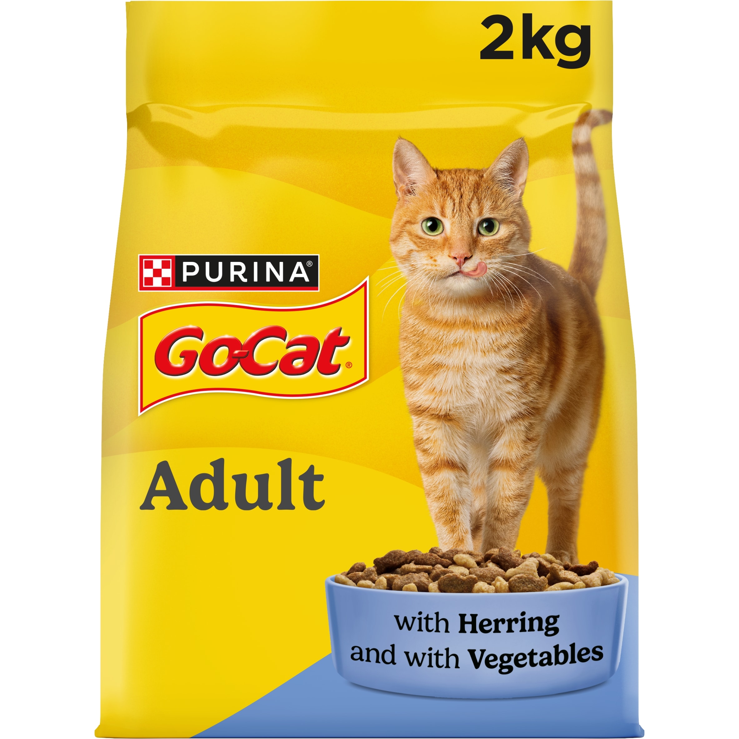 GO-CAT Herring and Vegetable Dry Cat Food 2kg