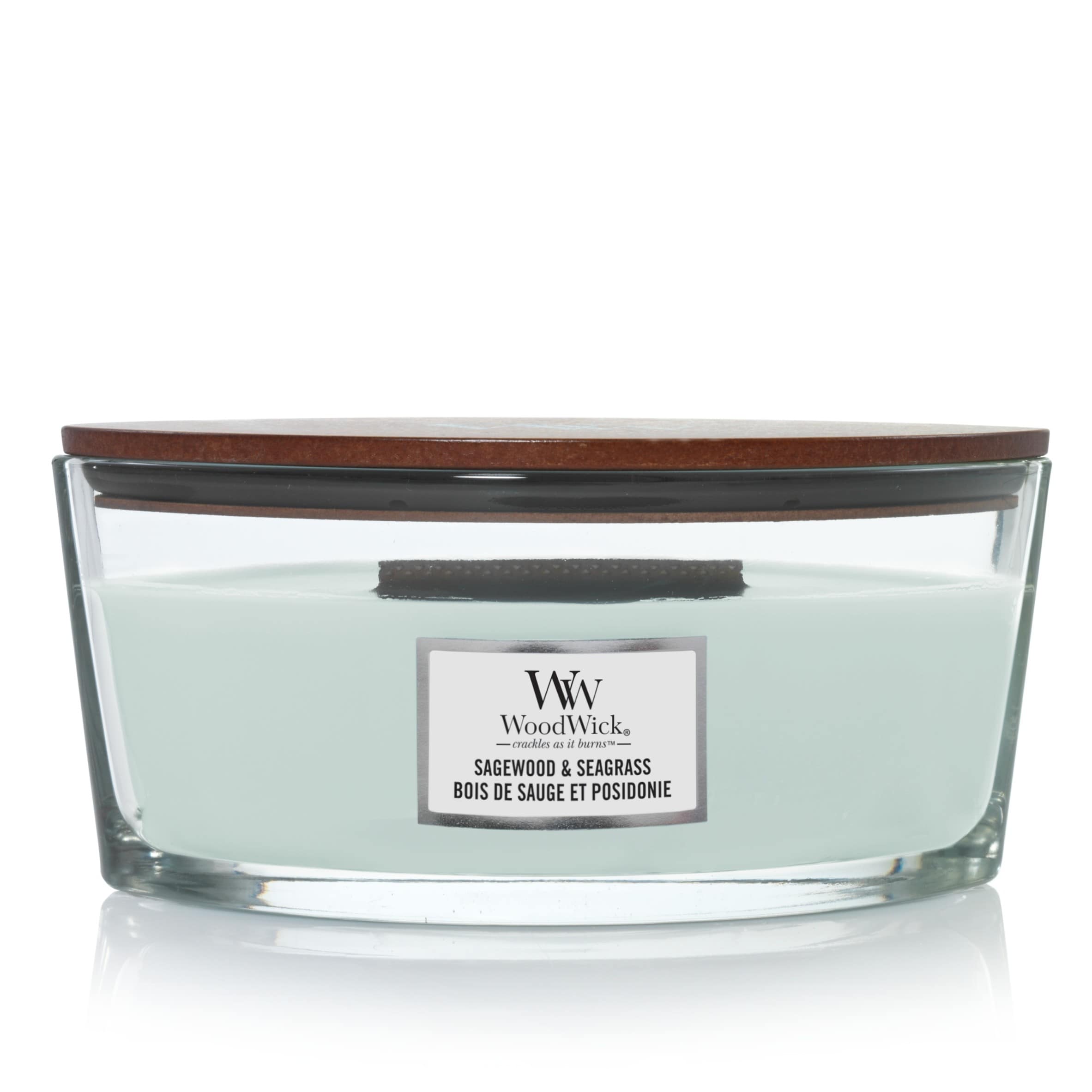 Woodwick Sagewood and Seagrass Eclipse Candle 453.6g