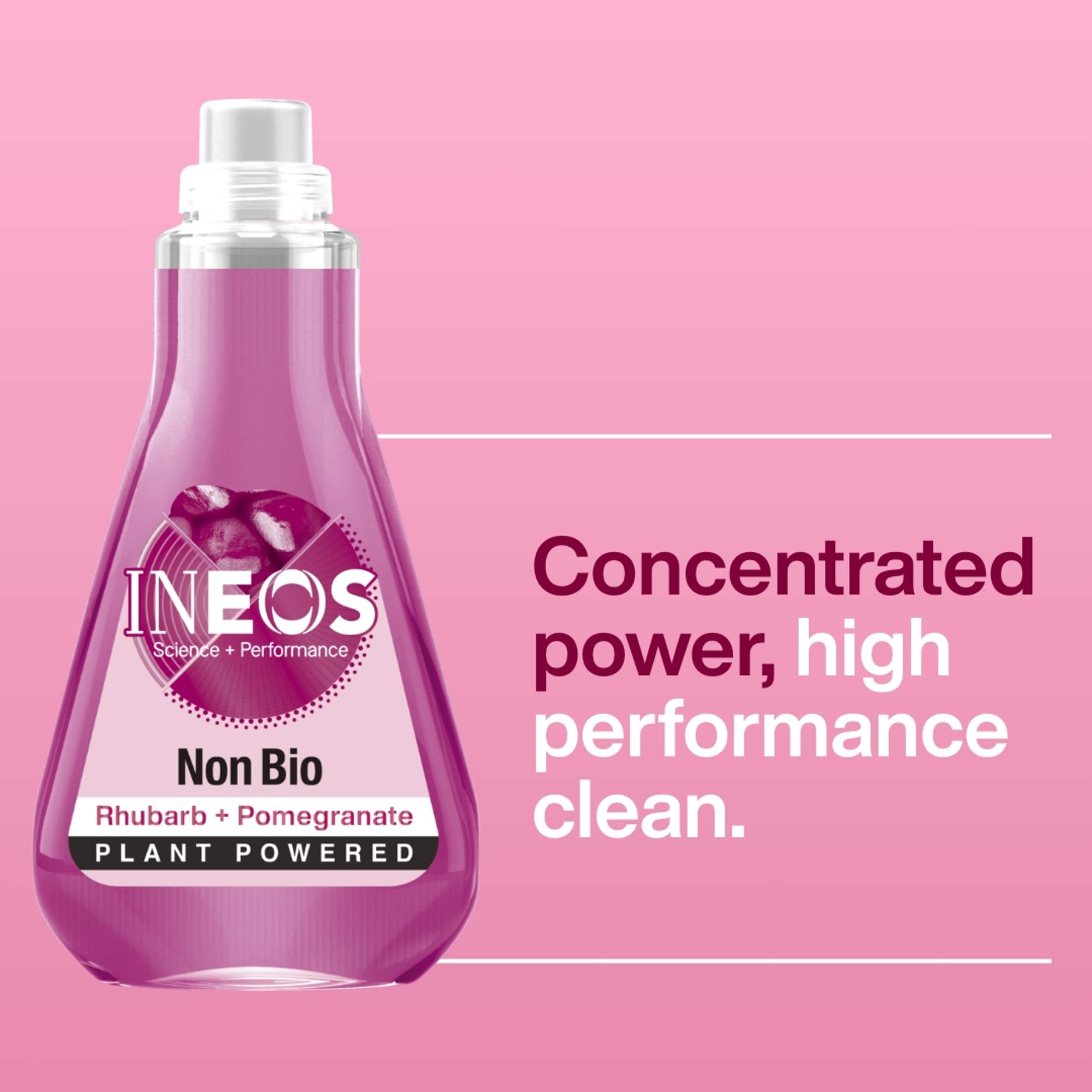 INEOS Non Bio Concentrated Laundry Liquid Detergent Rhubarb + Pomegranate 34 Washes 1040ml thumbnail 5