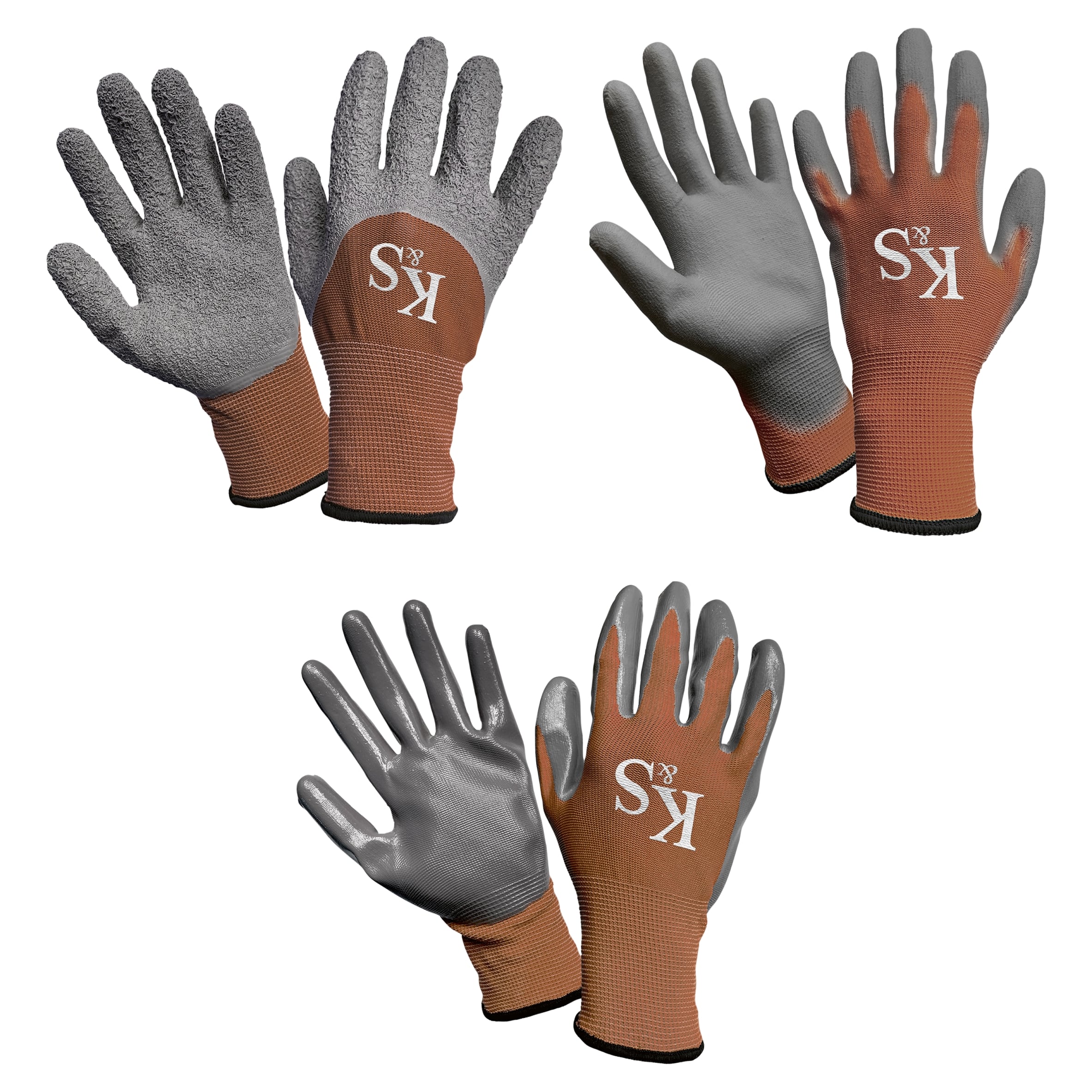 Kent & Stowe Multi Task Gloves Triple Pack Large