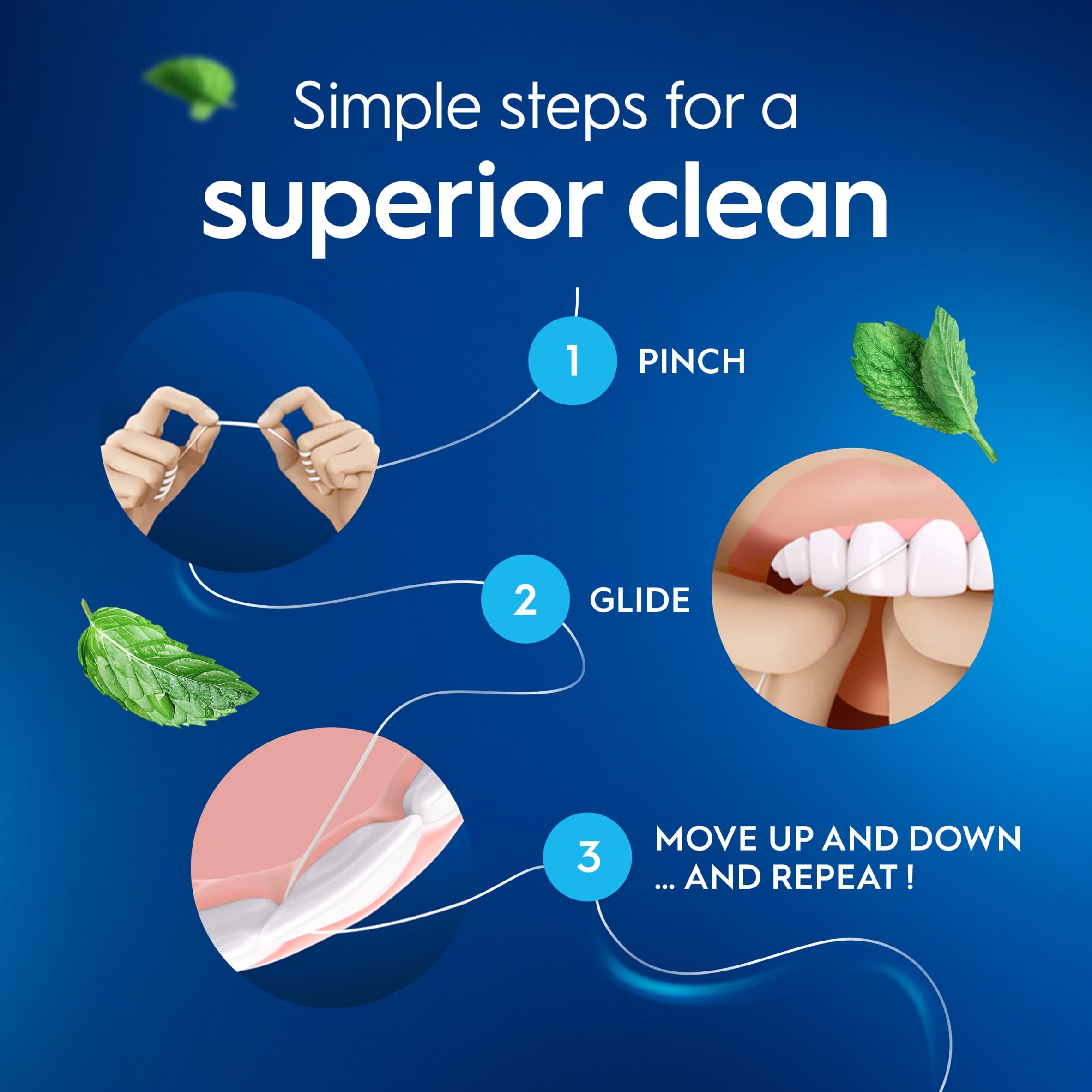  Oral-B Essential Floss Waxed Mint 2 Pack thumbnail 2