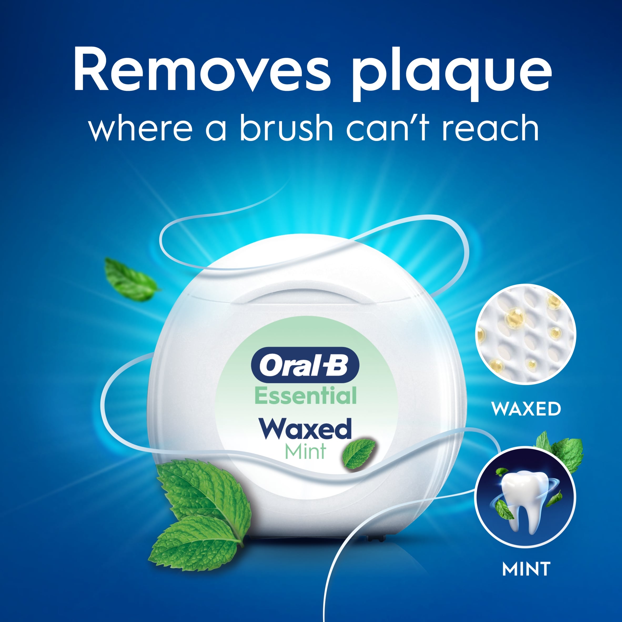  Oral-B Essential Floss Waxed Mint 2 Pack thumbnail 4