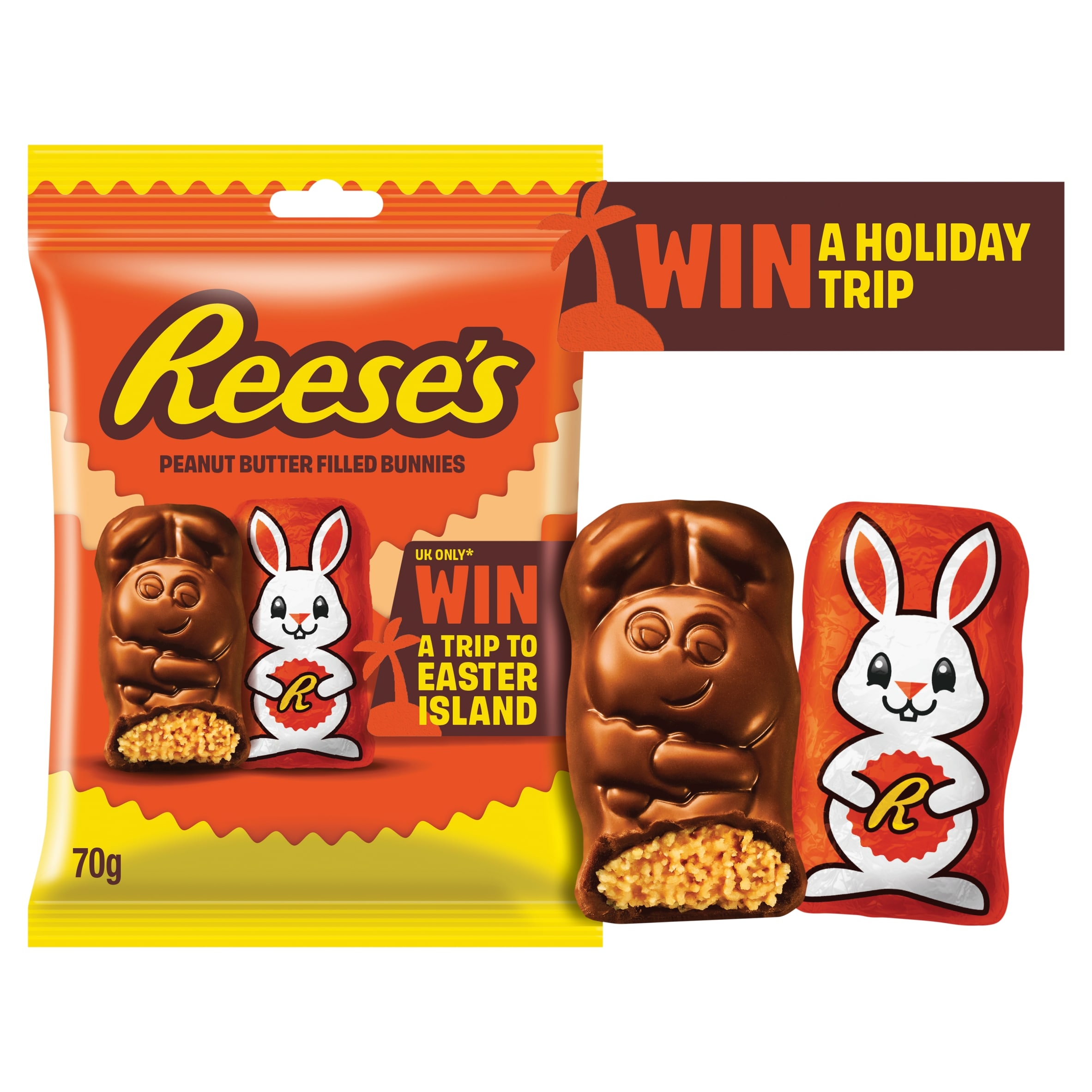 Reese's Milk Chocolate Peanut Butter Bunnies 70g