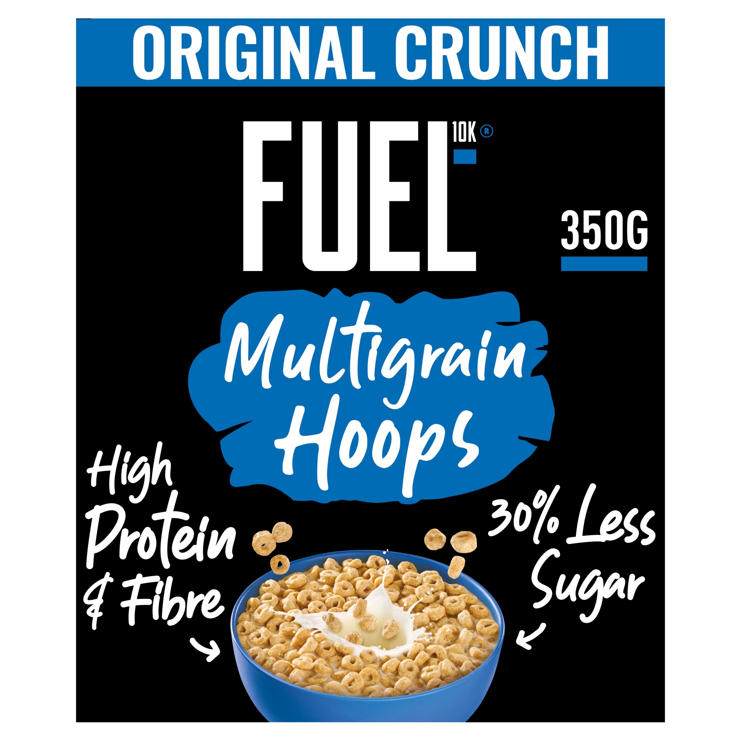 FUEL 10K Original Multigrain Hoops High Protein Breakfast Cereal 350g