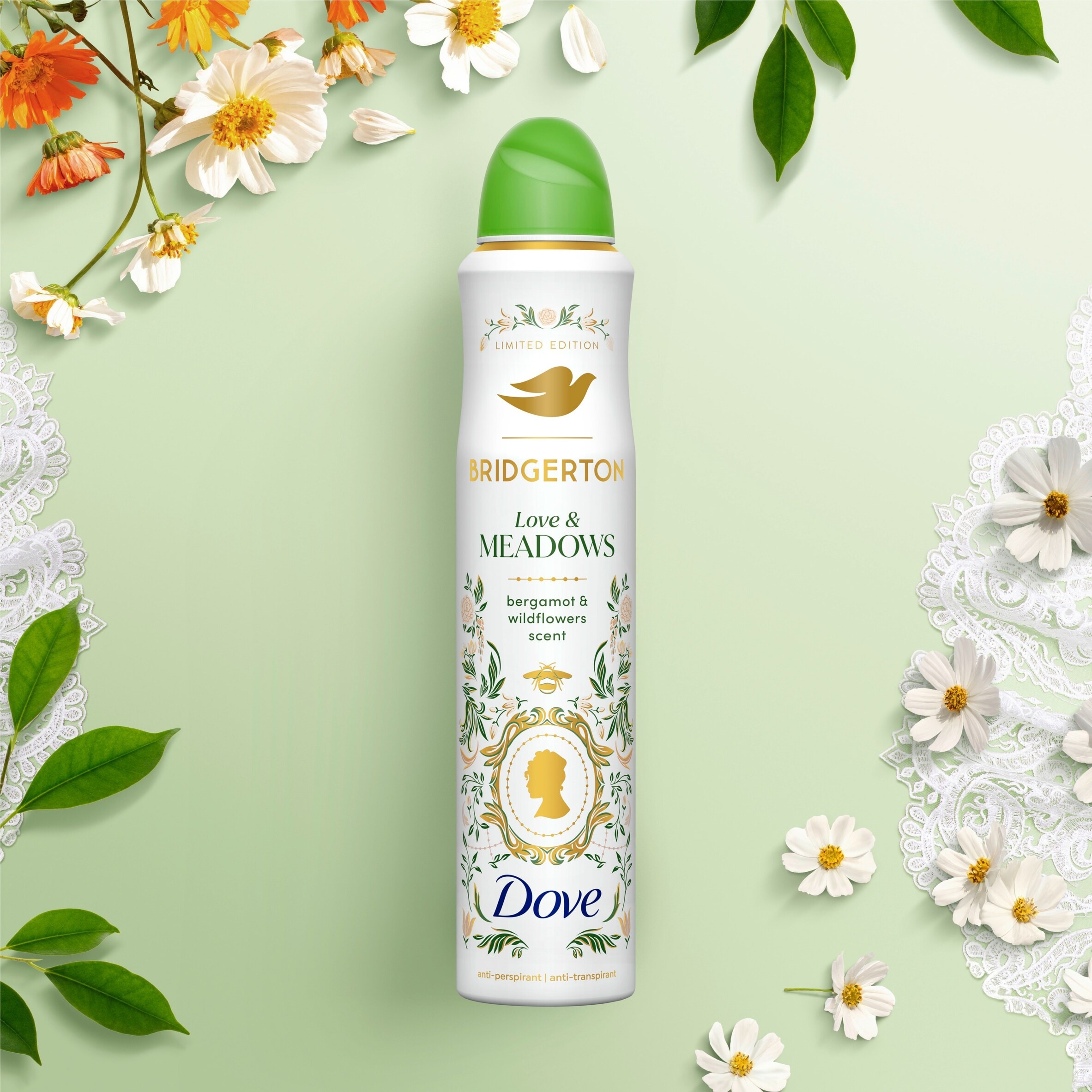 Dove Limited Edition Bridgerton Love & Meadows 72h Antiperspirant Deodorant Spray 200ml thumbnail 2