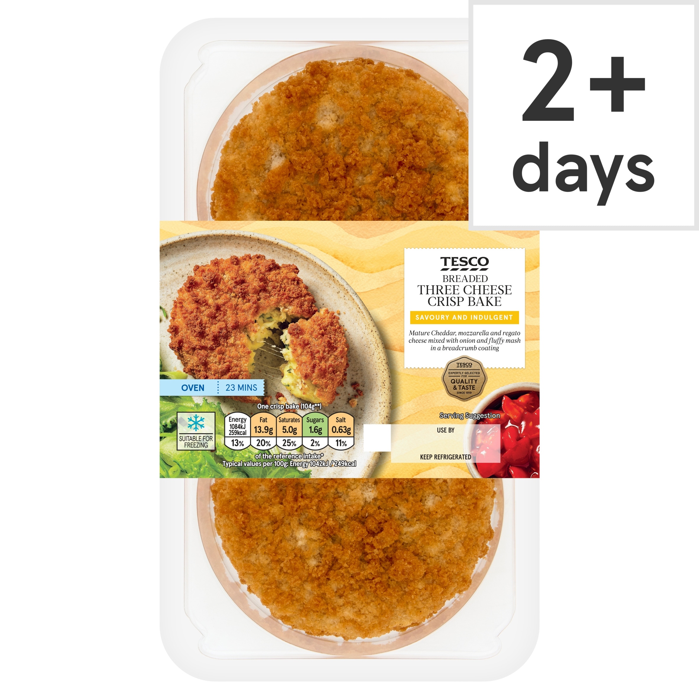 Tesco Breaded Three Cheese Crisp Bake 227g