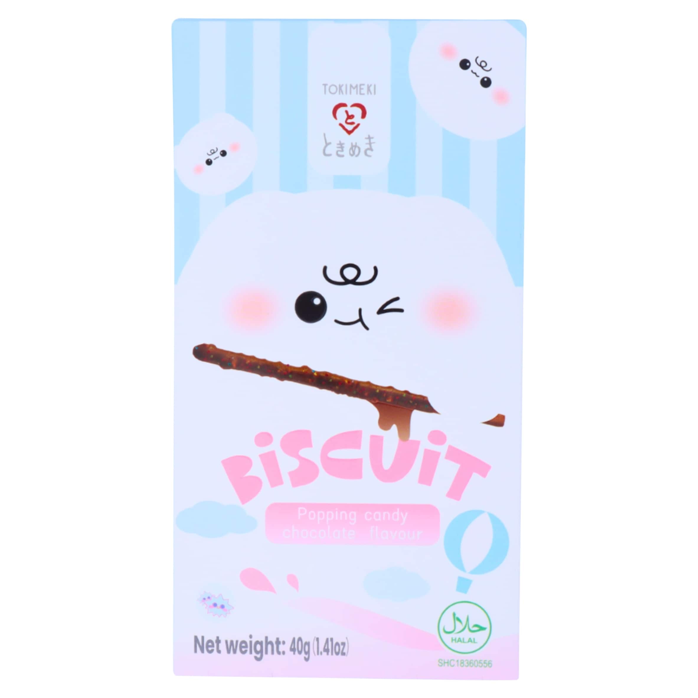 Tokimeki Biscuit Stick Popping Candy Chocolate Flavour 40g