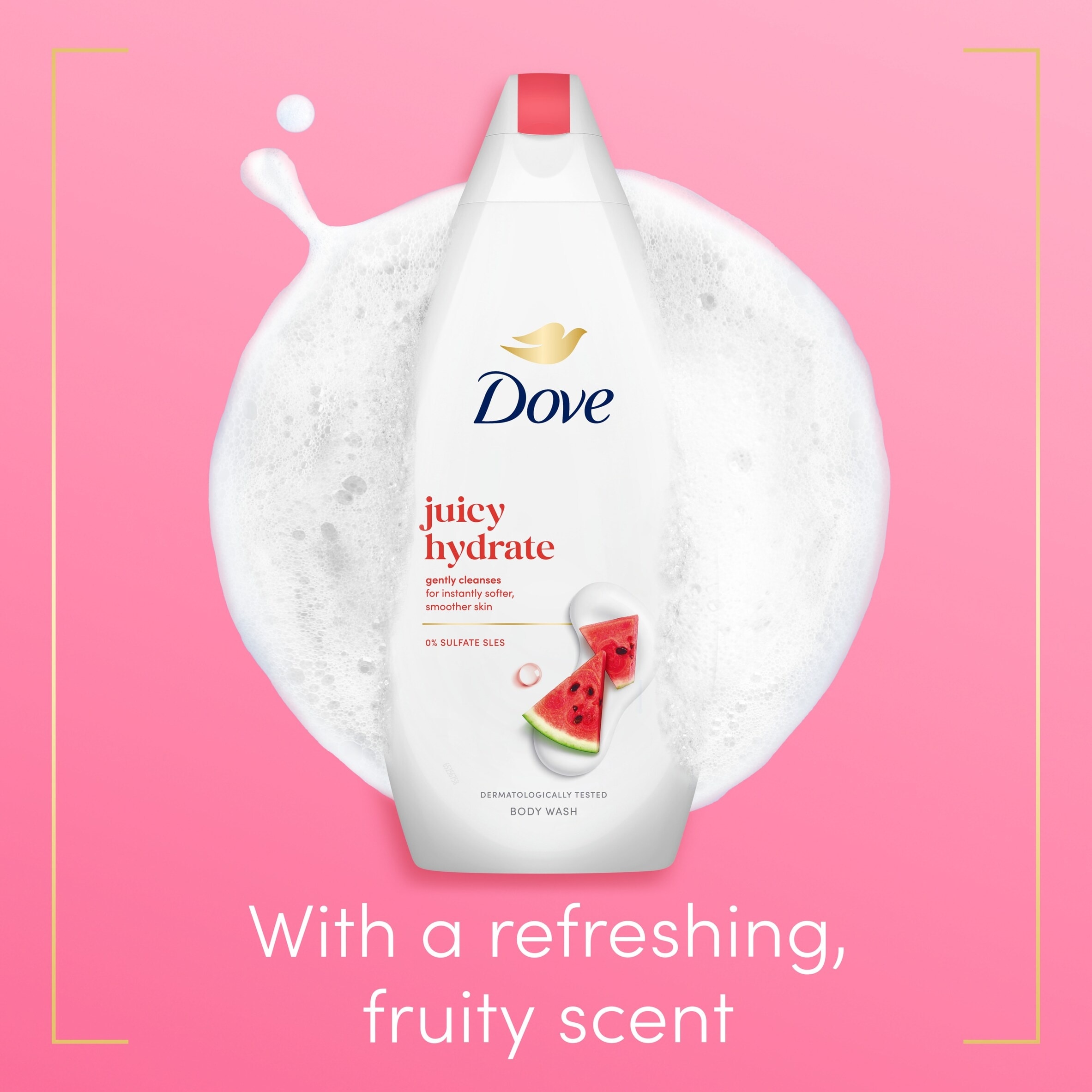 Dove Juicy Hydrate Body Wash Shower Gel 450 ml thumbnail 3