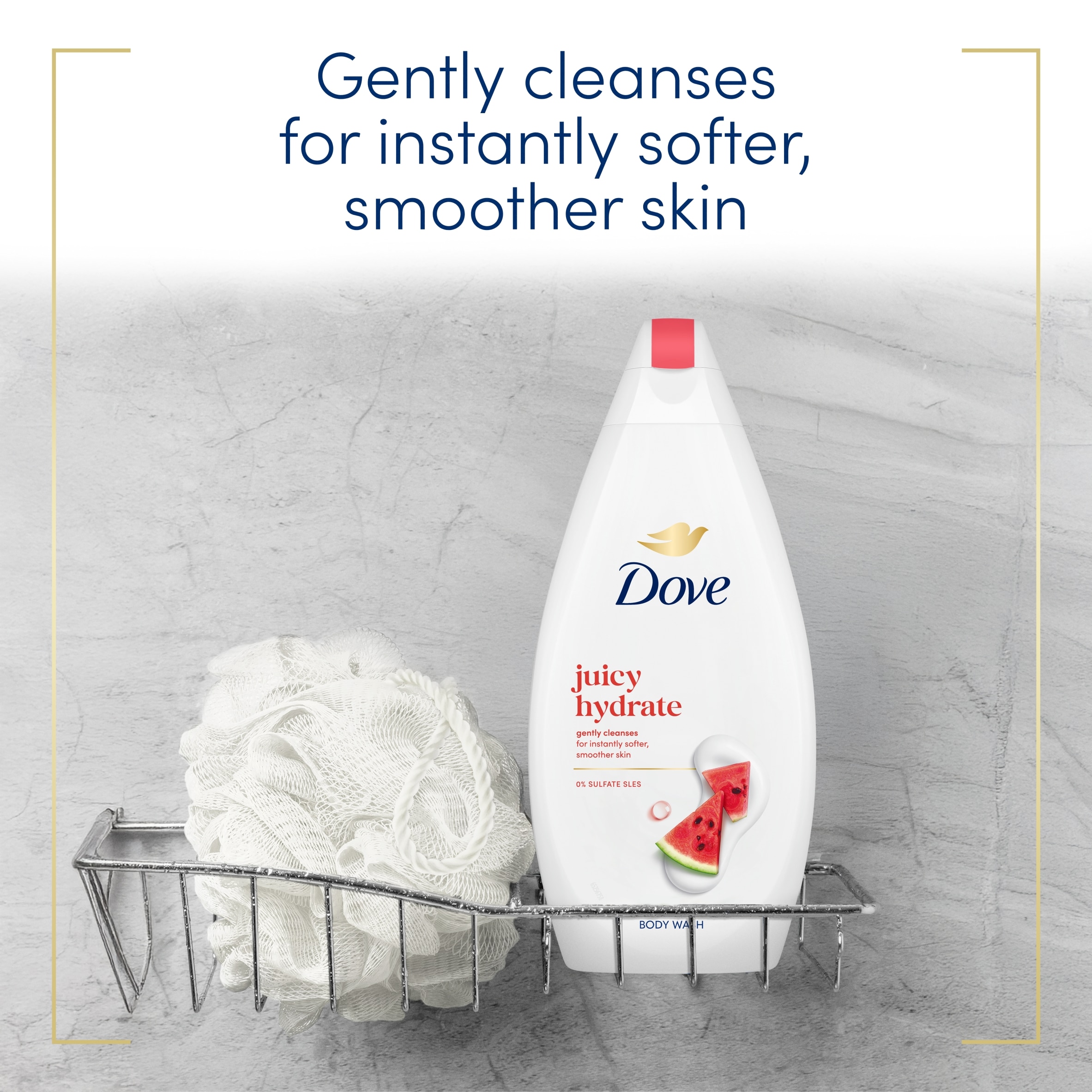 Dove Juicy Hydrate Body Wash Shower Gel 450 ml thumbnail 4