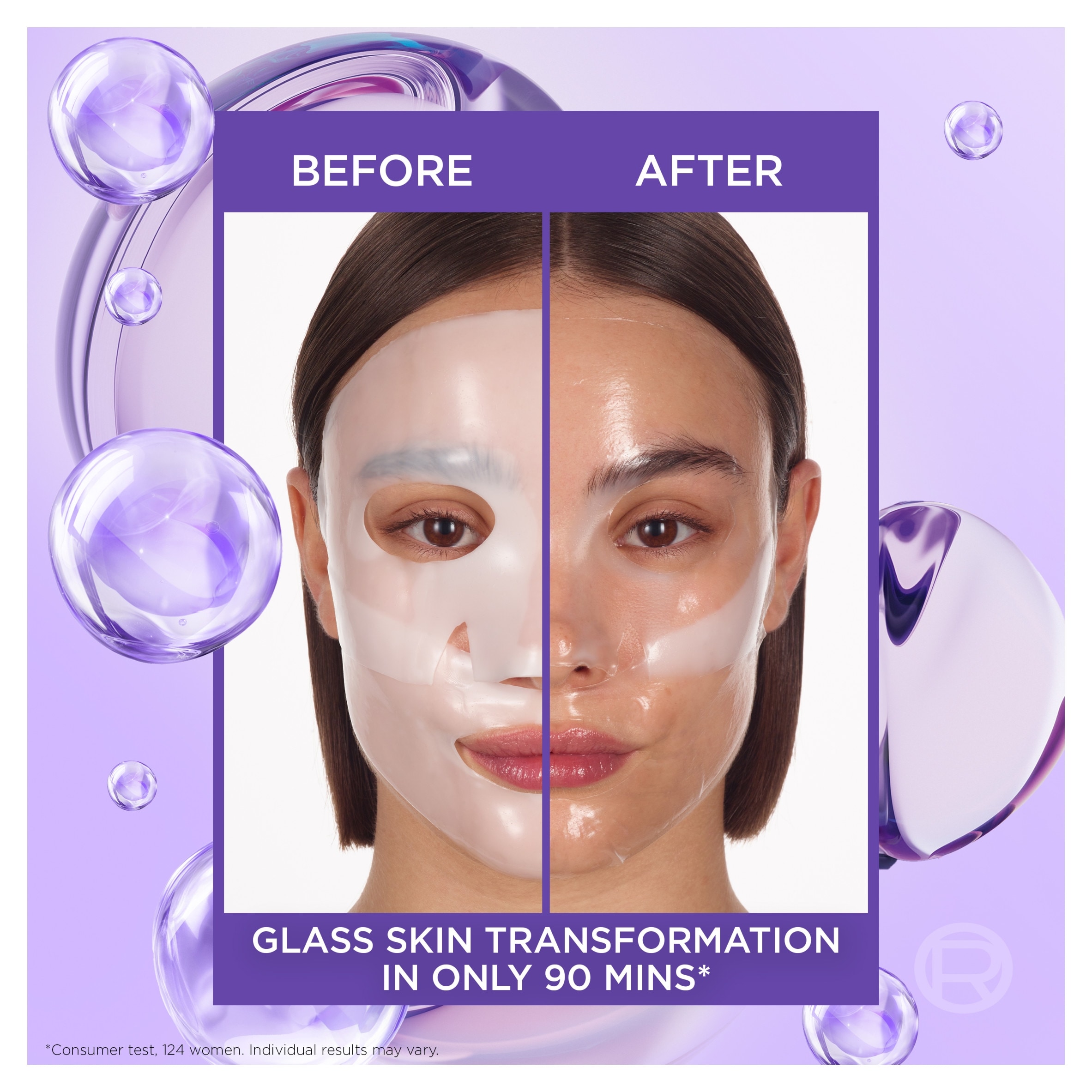 L'Oreal Paris Revitalift Glass skin Hydrogel glow mask thumbnail 4