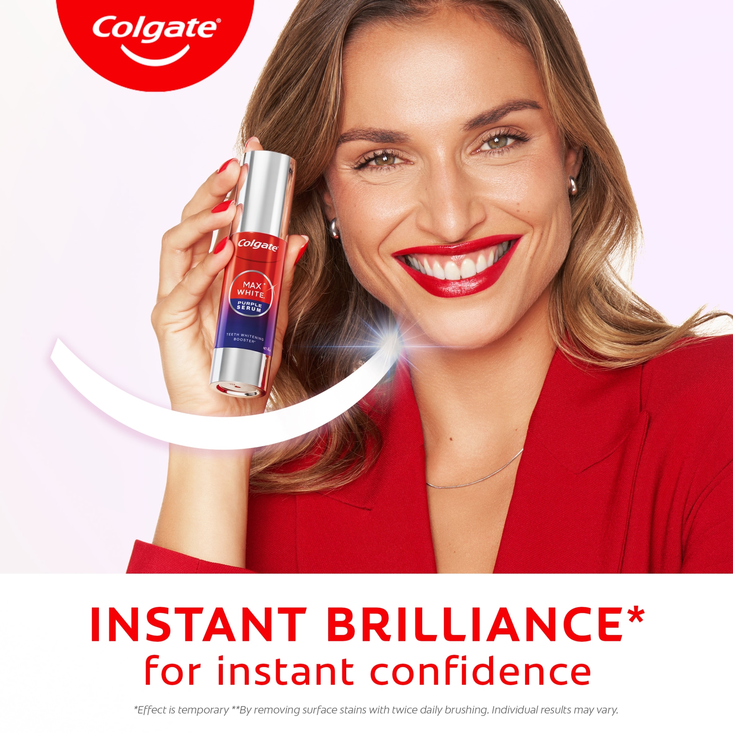 Colgate Max White Purple Serum Teeth Whitening Booster 40ml thumbnail 3