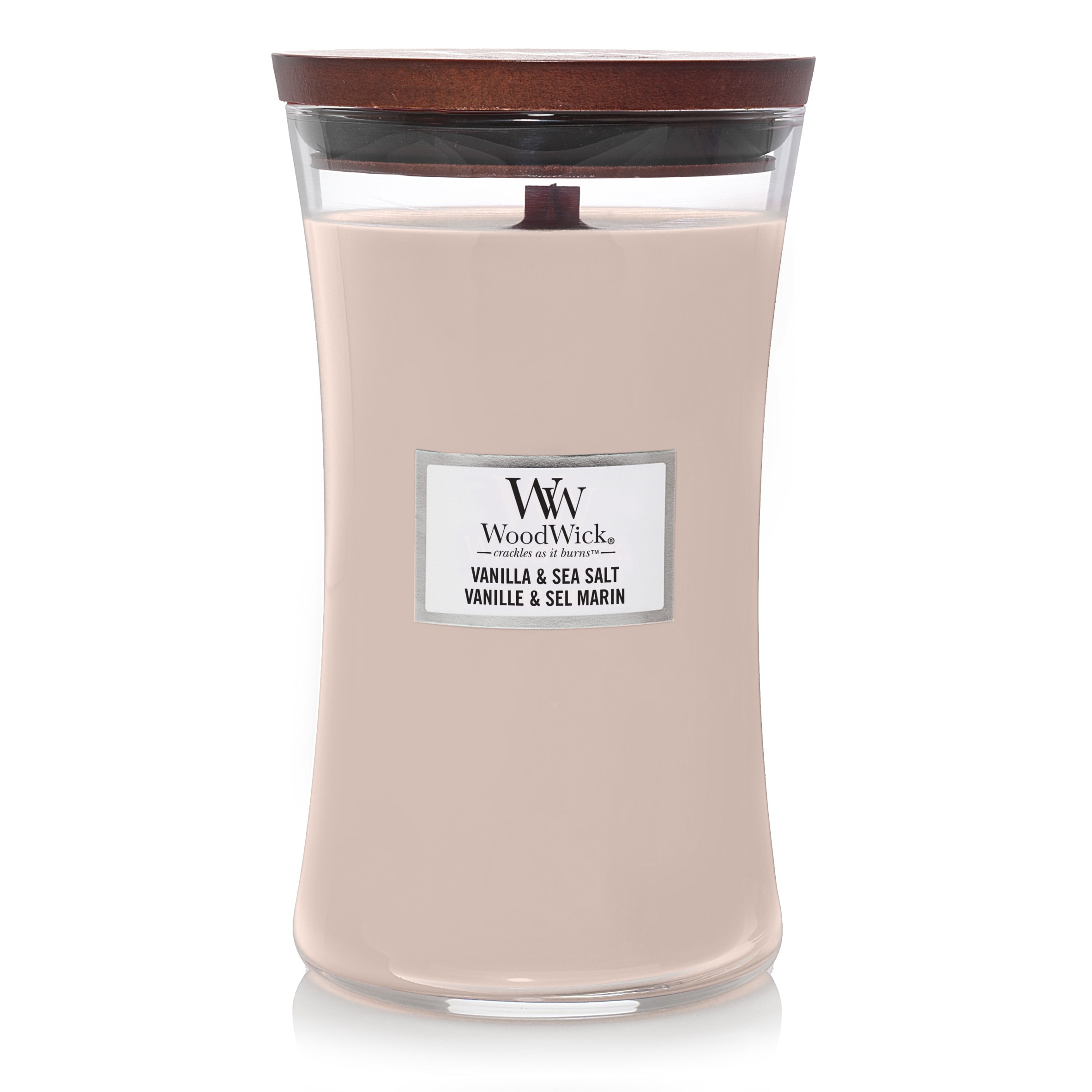 Woodwick Vanilla and Seasalt Large Hourglass Candle 610g