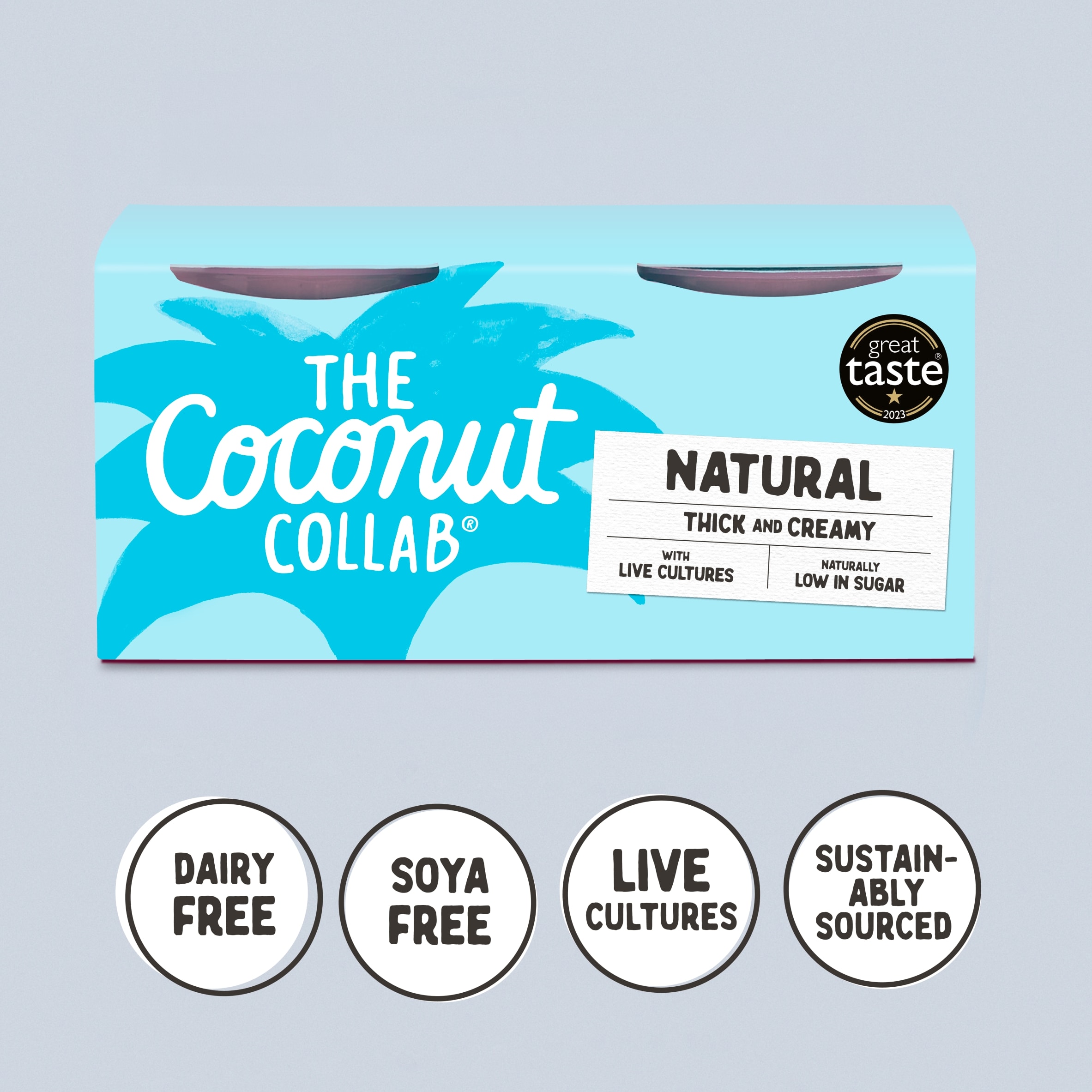 The Coconut Collab Natural Coconut Yoghurt 4x90g thumbnail 3