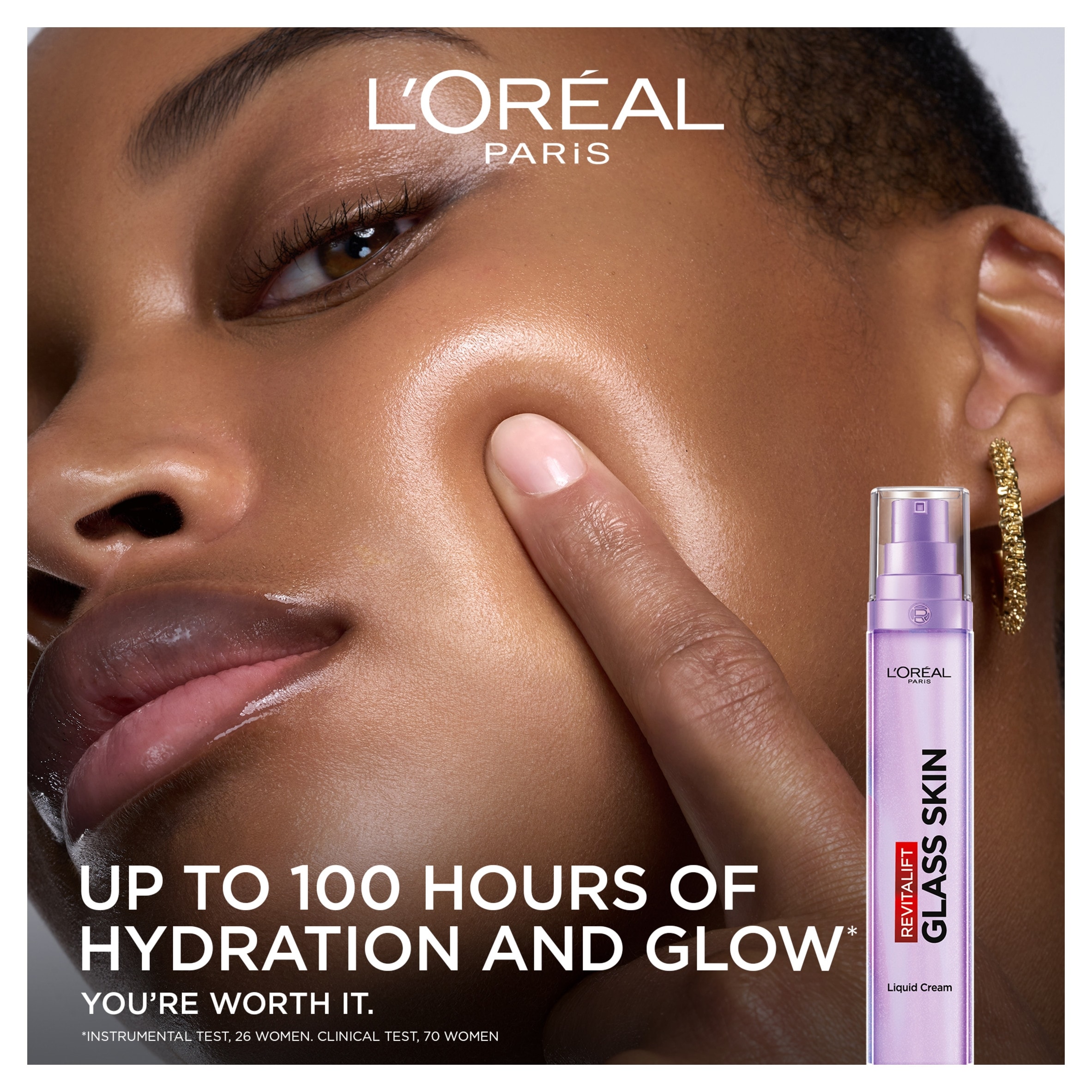 L'Oreal Paris Revitalift Filler Glass Skin Liquid Cream 50ml thumbnail 2