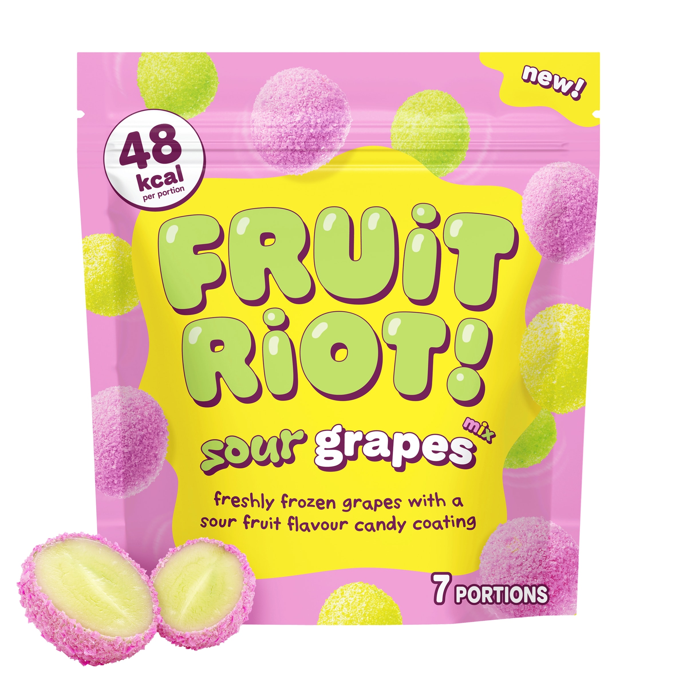 FRUIT RIOT SOUR GRAPES Mix Candy 200G thumbnail 2