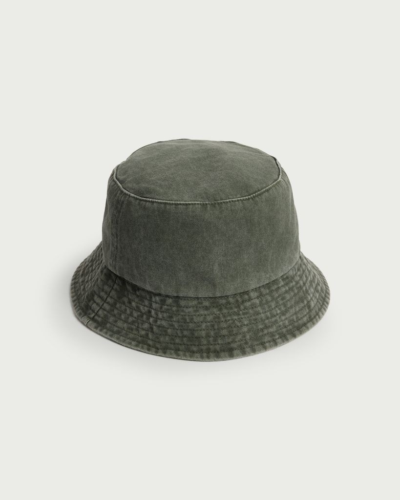 F&F Pure Cotton Bucket Hat in Khaki