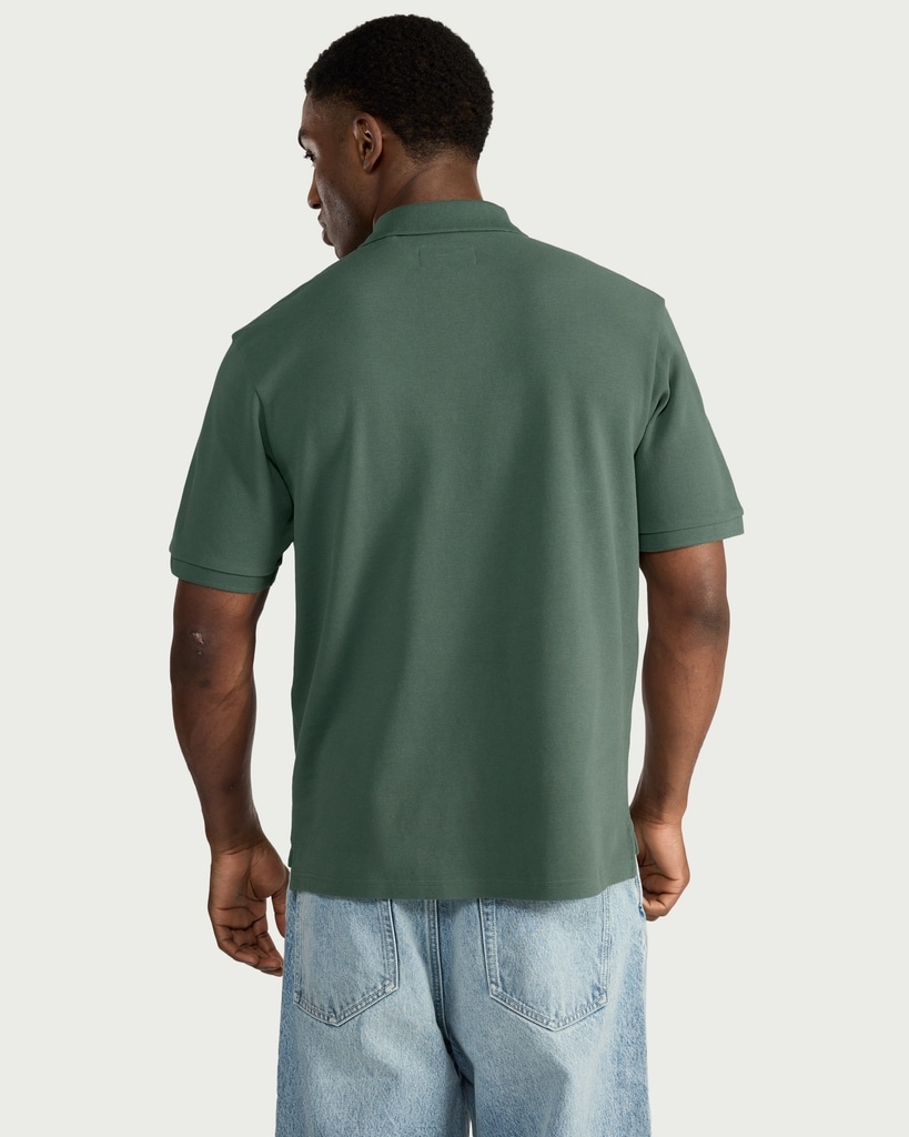 RDA Pure Cotton Polo Shirt in Khaki thumbnail 3