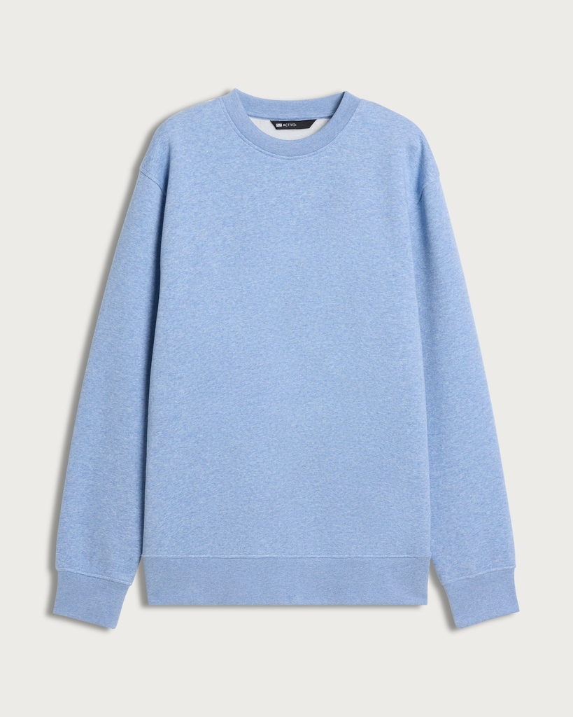 F&F Active EVERYHOUR Cotton Rich Crew Neck Sweatshirt in Blue thumbnail 4