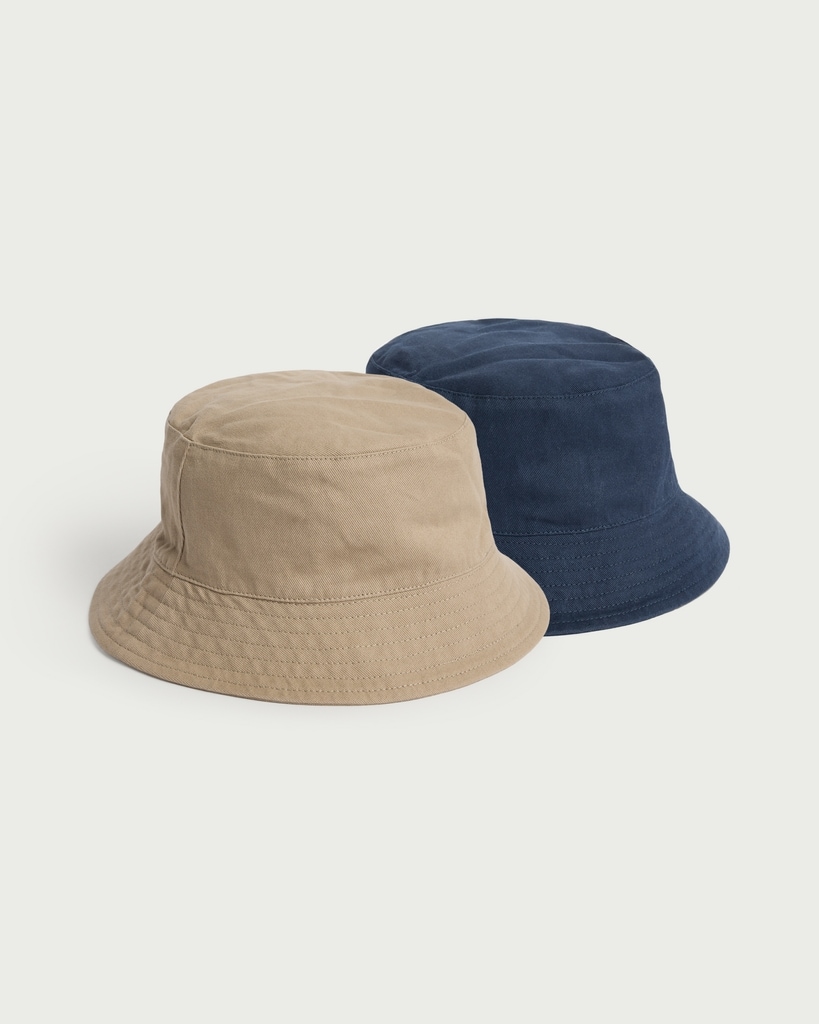 F&F Boys 2-Pack Pure Cotton Bucket Hats in Multi