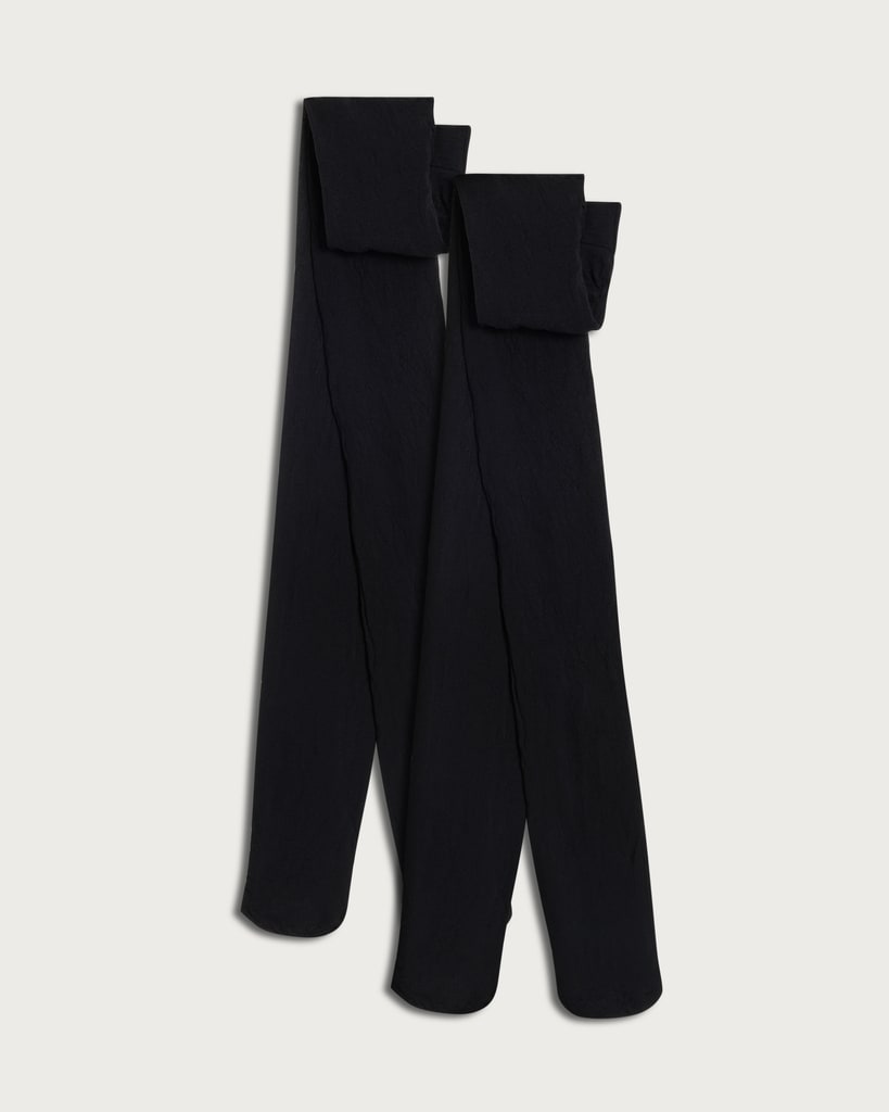 F&F 2-Pack 15 Denier Opaque Medium Support Tights in Black thumbnail 2